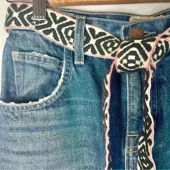 Current/Elliott Women’s The Slit Midi Rincon Skirt with Belt Size 24 - Picture 6 of 14